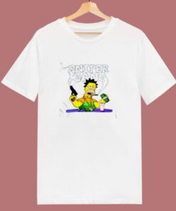 Sniper Gang The Simpsons 80s T Shirt