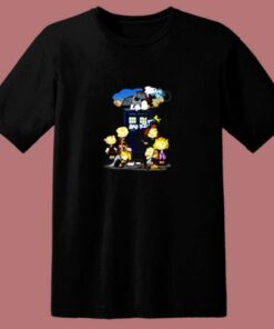 Snoopy Bad Dog Doctor Who Mashup Christmas 80s T Shirt