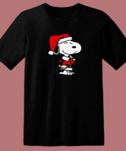 Snoopy Christmas Santa Xmas 80s T Shirt