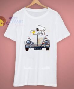 Snoopy Dog Driver Car Peanuts Charlie Brown T Shirt