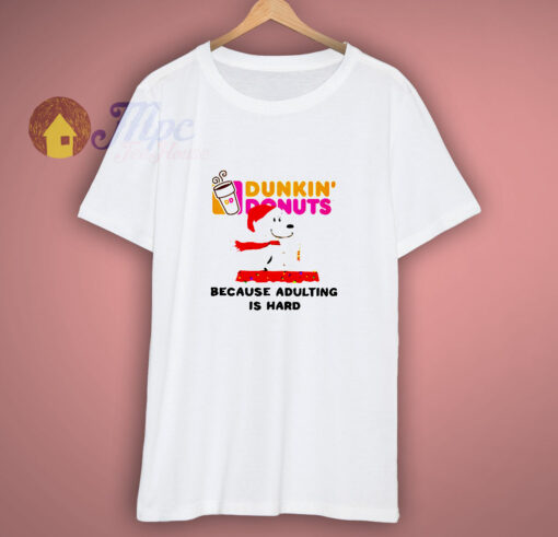 Snoopy Drink Dunkin’ Donuts Parody Christmas T-Shirt