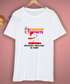 Snoopy Drink Dunkin' Donuts Parody Christmas T Shirt 3