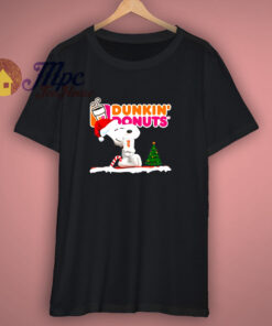 Snoopy Drink Dunkin Donuts Christmas T-Shirt Snoopy Drink Dunkin Donuts Christmas T-Shirt