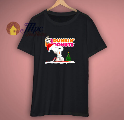 Snoopy Drink Dunkin Donuts Christmas T-Shirt