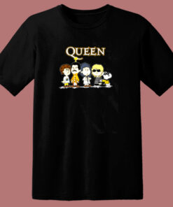 Snoopy Joe Cool With The Queen Band 80s T Shirt Snoopy Joe Cool With The Queen Band 80s T Shirt