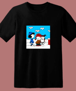 Snoopy Peanuts Santa Claus Christmas Cartoon 80s T Shirt 1 1