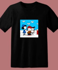 Snoopy Peanuts Santa Claus Christmas Cartoon 80s T Shirt 2 1