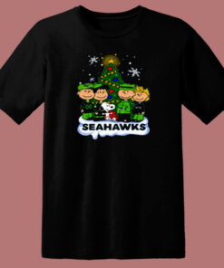 Snoopy Peanuts Seattle Seahawks Christmas 80s T Shirt Snoopy Peanuts Seattle Seahawks Christmas 80s T Shirt