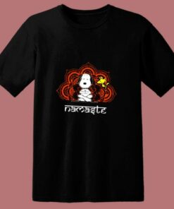 Snoopy Peanuts Yoga Namaste 80s T Shirt