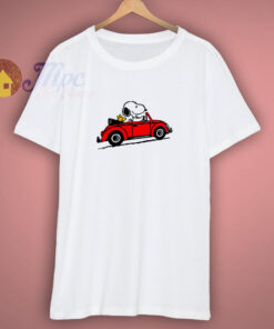 Snoopy Red Car T Shirt Snoopy Red Car T Shirt
