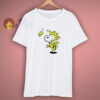 Snoopy Wearing As Woodstock T Shirt