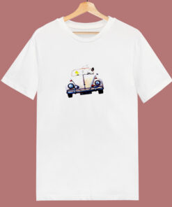 Snoopy Woodstock Driving Car 80s T Shirt Snoopy Woodstock Driving Car 80s T Shirt
