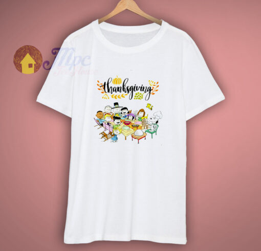 Snoopy and Peanuts With Friends Thanksgiving T Shirt