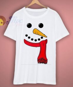 Snowman Face Christmas T Shirt