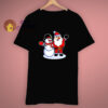 Snowman Merry Christmas Hug Santa T Shirt