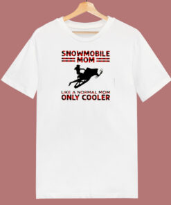 Snowmobile Mom Like A Normal Mom Only Cooler 80s T Shirt 1