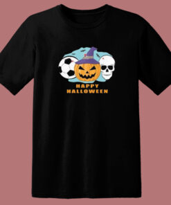 Soccer Halloween Spooky Skull T Shirt Style 1