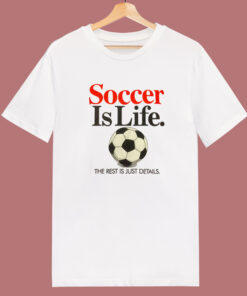 Soccer Is Life 80s T Shirt Style 1