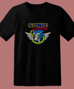 Sonic Rings And Wings Unisex 80s T Shirt