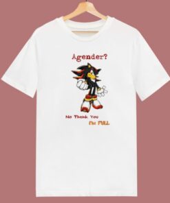 Sonic Shadow Agender No Thank You T Shirt Style 1 Sonic Shadow Agender No Thank You T Shirt Style 2