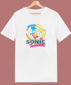 Sonic The Hedgehog And Miles Tails 80s T Shirt Sonic The Hedgehog And Miles Tails 80s T Shirt