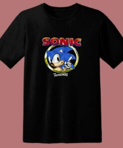 Sonic The Hedgehog Pointing Finger 80s T Shirt