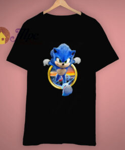 Sonic The Hedgehog Sega Video Game Cartoon T Shirt 1