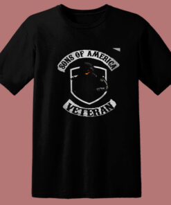 Sons Of America Veteran Skull 80s T Shirt 1