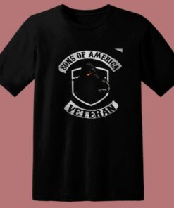 Sons Of America Veteran Skull 80s T Shirt 1 Sons Of America Veteran Skull 80s T Shirt 2