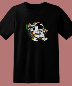 Space Astronaut Boombox 80s T Shirt