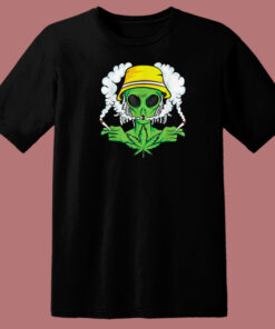 Space Lover Weed Cannabis Funny 80s T Shirt Style