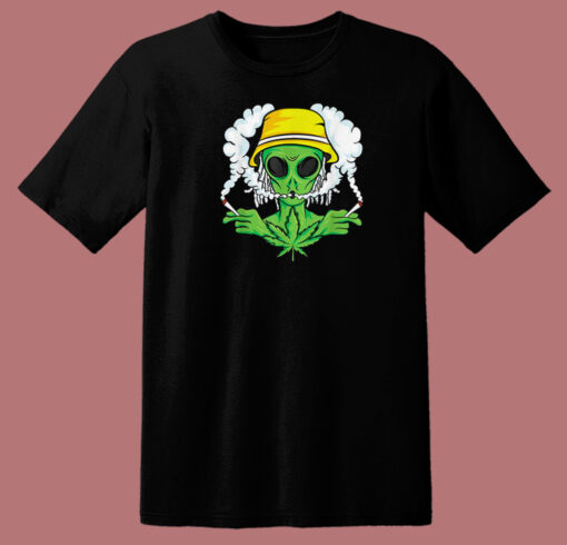 Space Lover Weed Cannabis Funny 80s T Shirt Style