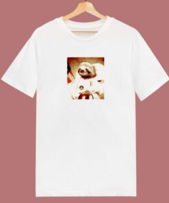 Space Sloth Astronaut 80s T Shirt