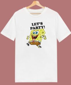 SpongeBob Says Lets Party T Shirt Style