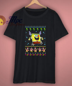 Spongebob Reindeer Christmas Toddler Kids T Shirt 1