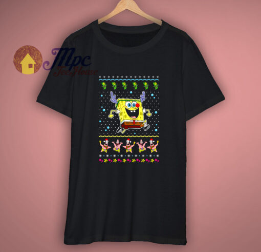 Spongebob Reindeer Christmas Toddler Kids T Shirt