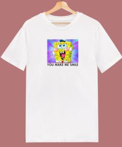 Spongebob You Make Me Smile 80s T Shirt Style Spongebob You Make Me Smile 80s T Shirt Style