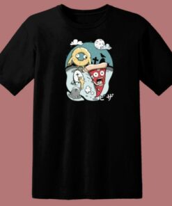 Spooky Night Pizza Funny 80s T Shirt Style 1 Spooky Night Pizza Funny 80s T Shirt Style 2