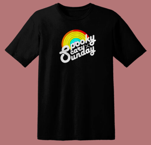 Spooky Scary Sunday 80s T Shirt