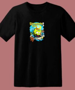 Springtastic Fantastic Four Bart Superhero 80s T Shirt