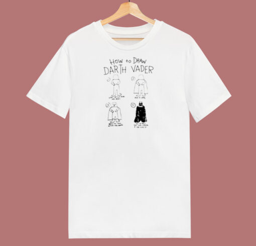 Star Wars How To Draw Darth Vader 80s T Shirt