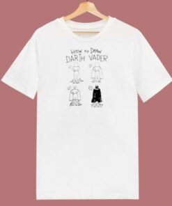 Star Wars How To Draw Darth Vader 80s T Shirt
