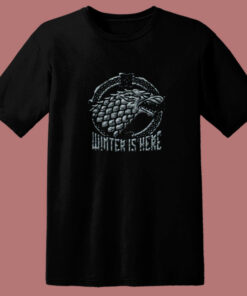 Stark Head Game Of Thrones Winter Is Here 80s T Shirt