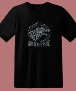 Stark Head Game Of Thrones Winter Is Here 80s T Shirt