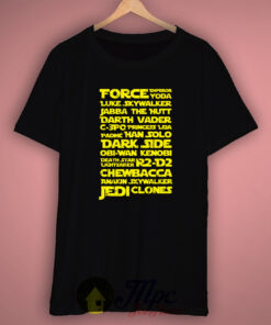 Starwars Force Emperor Typhography T Shirt Available Size S M L XL XXL