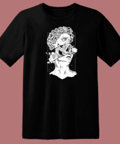 Statue Of David Skull 80s T Shirt Style