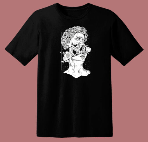 Statue Of David Skull 80s T Shirt Style