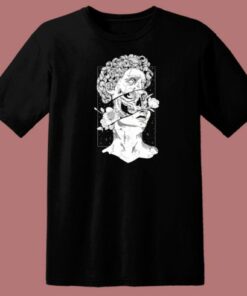 Statue Of David Skull 80s T Shirt Style
