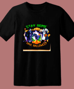 Stay Home Save Halloween Disney 80s T Shirt
