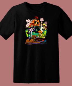 Stay Home Squad Scooby Doo Social Distancing 80s T Shirt